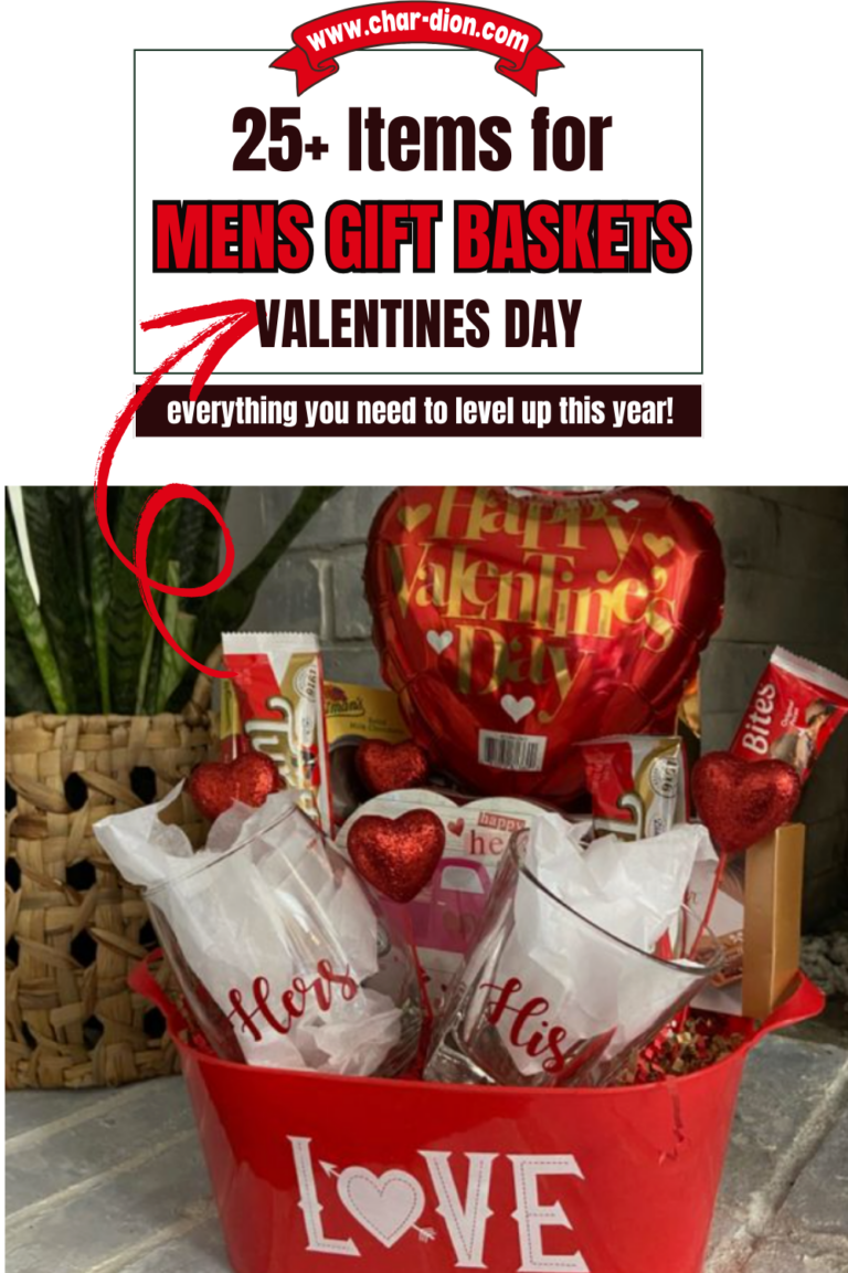 mens valentines day basket